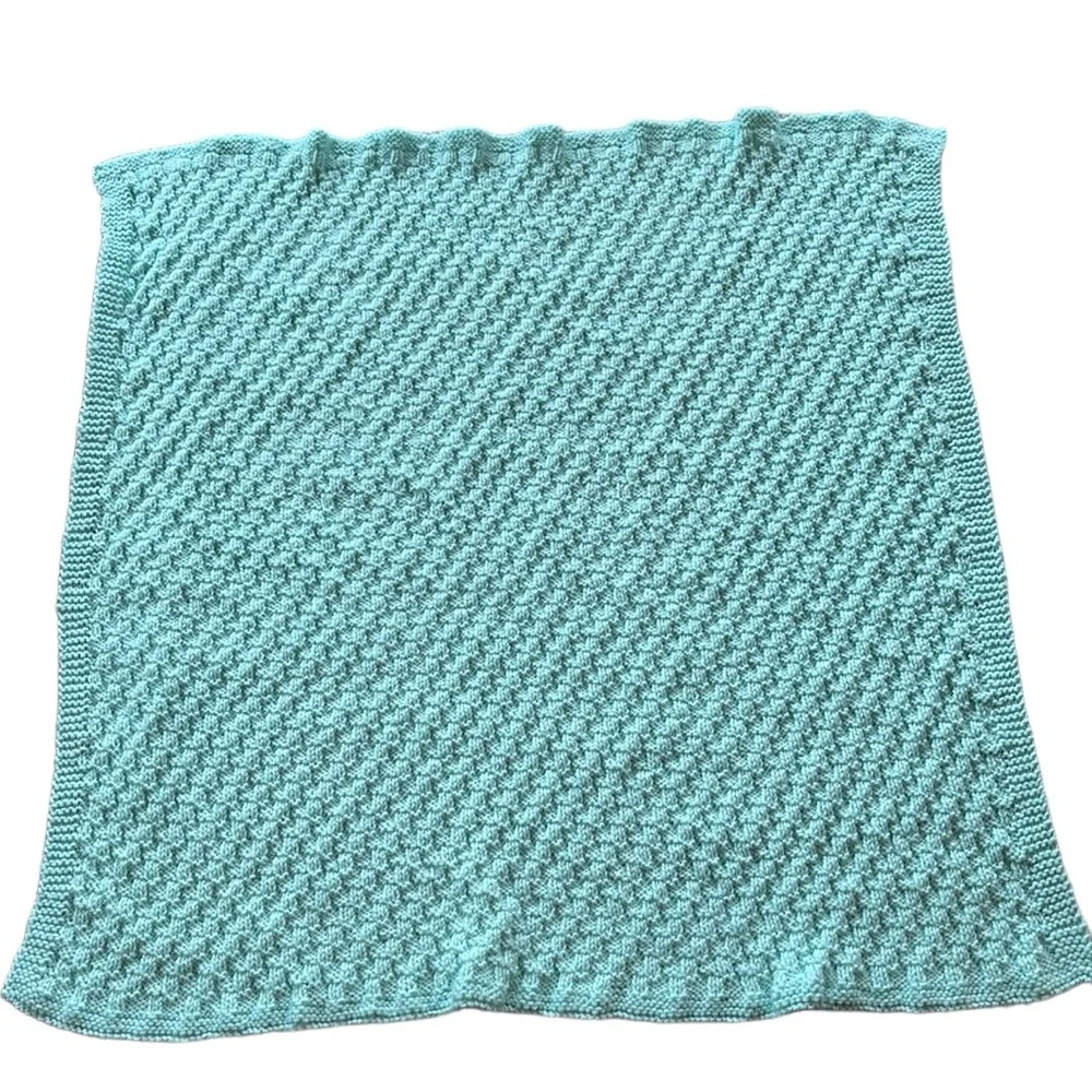 New Handmade Knit Baby Blanket